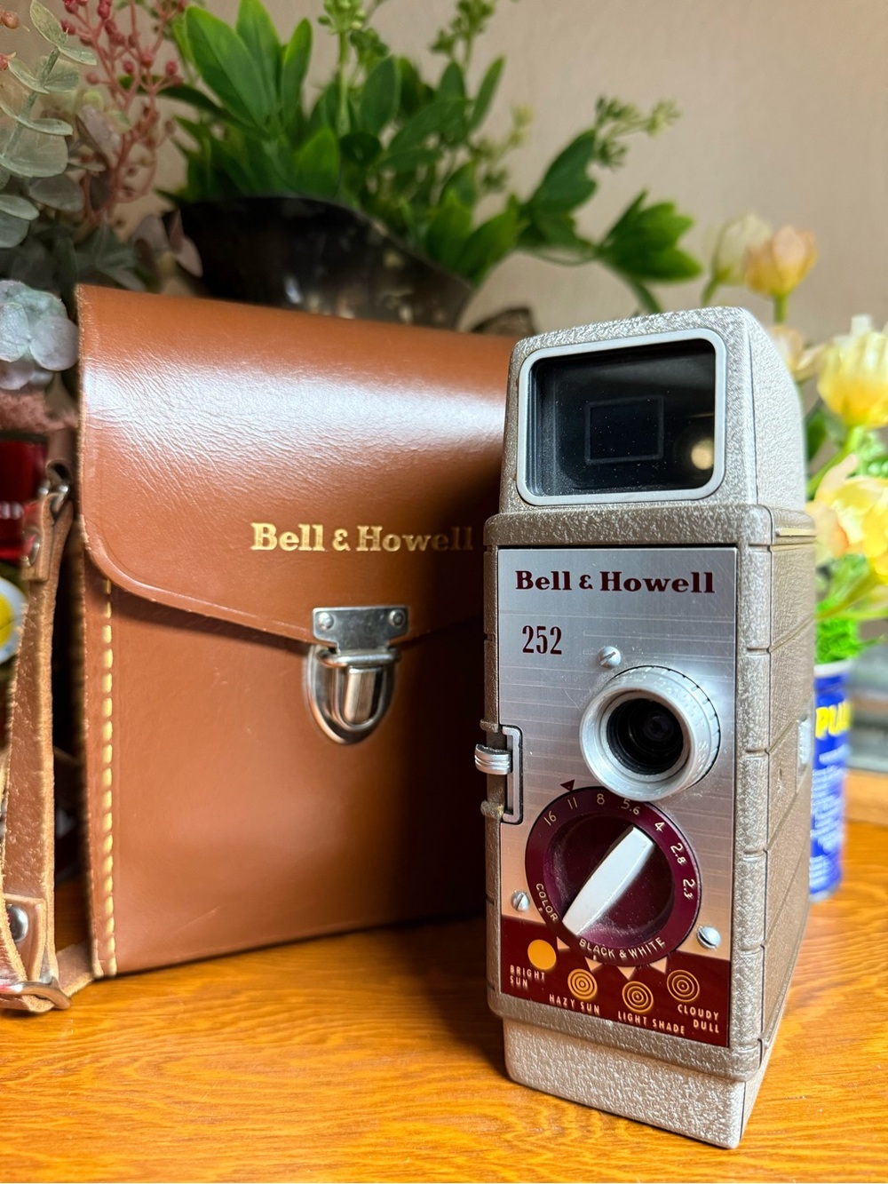 Mid-Century Vintage 252 Bell & Howell Camera with Original Case
